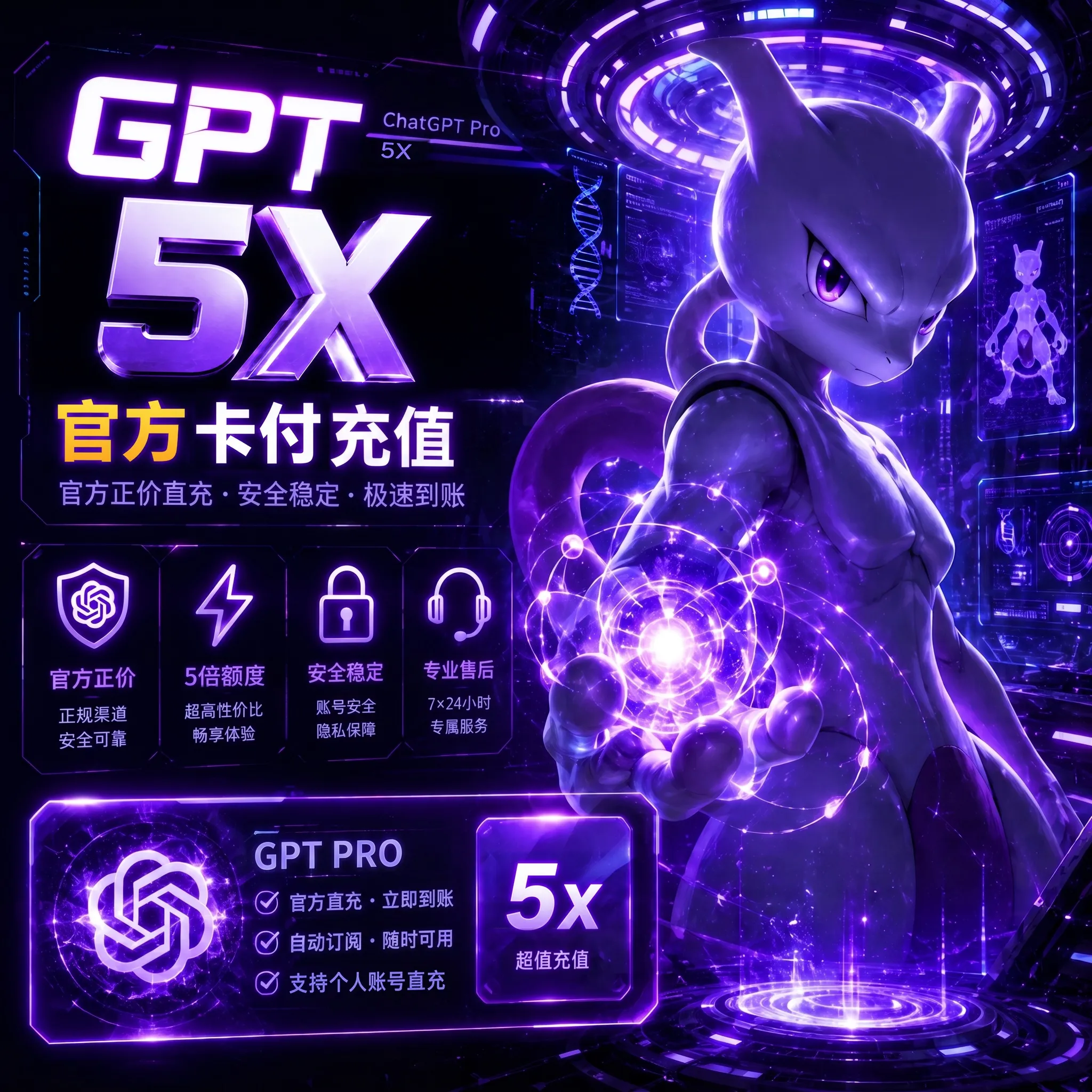 【可开票】Pro 5x / 埃及官网正价卡付 / 直冲自己账号 / 质保订阅30天